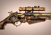 Real Time Game Asset Steam Punk Gun in Blender