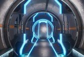 Futuristic Sci-Fi Game Environment in Blender