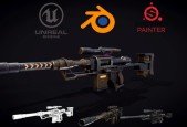 The Ultimate weapon course (Create Sniper in Blender 3.4 )