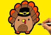 How to Draw Cute Thanksgiving!
