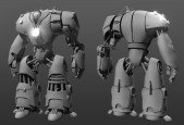 Creating a robot in Maya and ZBrush