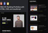 Web 101- Building Portfolios with HTML, CSS, and JavaScript