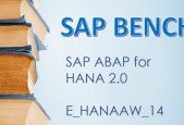 SAP ABAP for HANA 2.0 E_HANAAW_14 E_HANAAW_16 Practice Exam