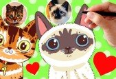How To Draw Cartoon Cat Pet Portrait