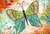 Create a Mixed Media Butterfly in Procreate Brushes Included