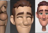 Stylized Head Sculpting in Zbrush + Re-Topology