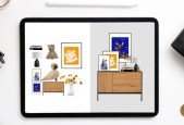 Interior design- Mood-board in Scale with Procreate